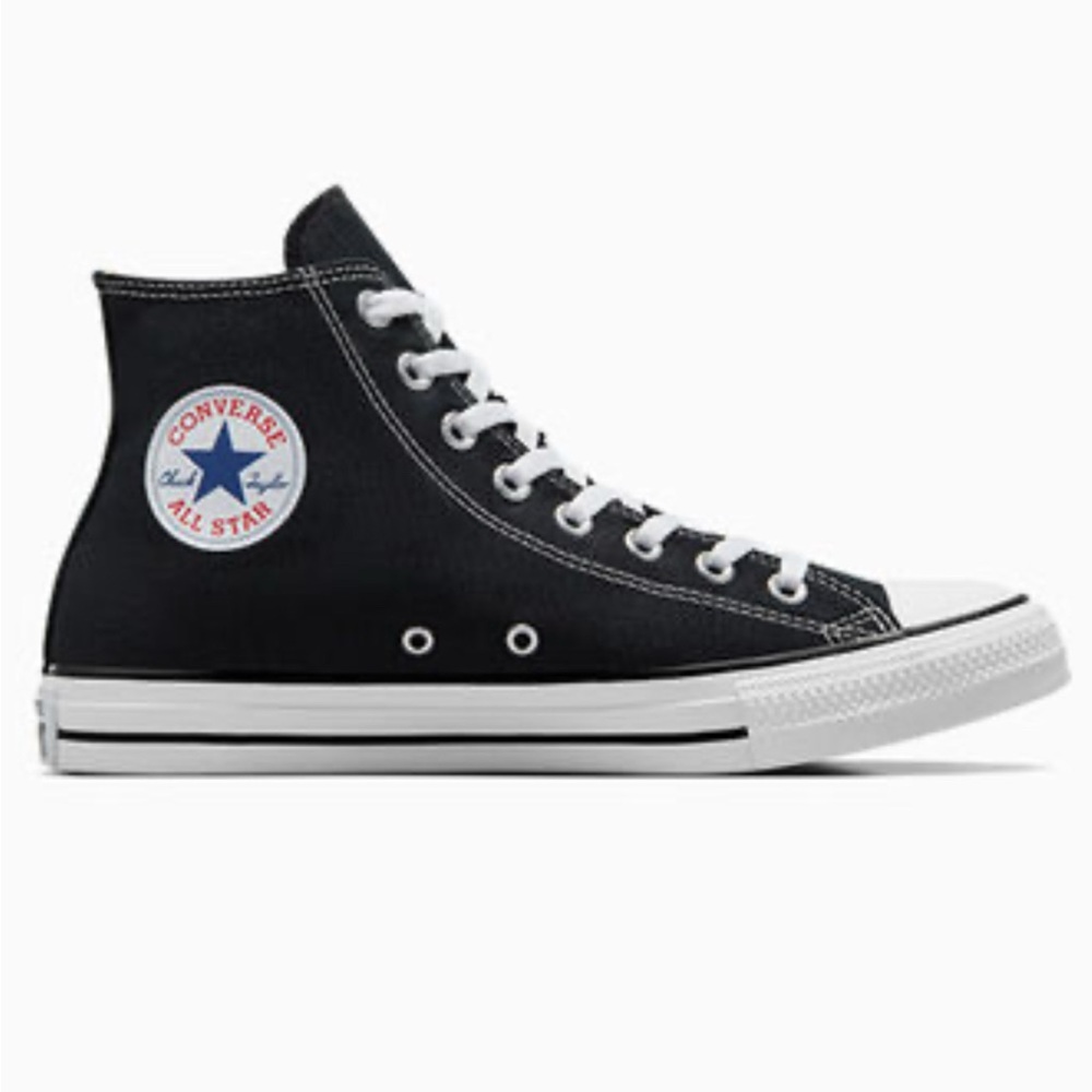 Converse Chuck Taylor All Star Canvas Unisex High Top Black Unisex M-15 W-17 - Picture 2 of 11